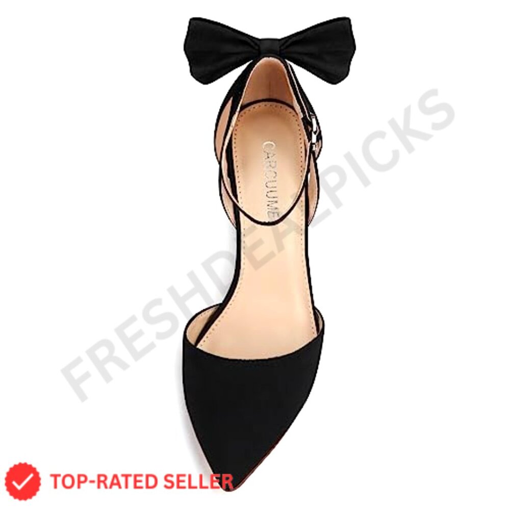 Closed Toe Heels Stiletto Sandals Bow Pumps Elegant Wedding Party Shoes - Picture 3 of 7